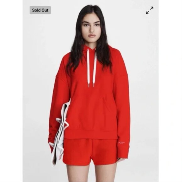 RAG & BONE City Hoodie Sweatshirt \\ Size XS // Battle Red - Picture 12 of 12